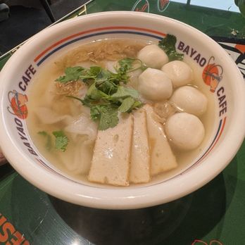 Bayao Cafe - Chiu Chow Fish Ball Noodle Soup - Hong Kong Style Cafe Near Me - Quincy, Massachusetts