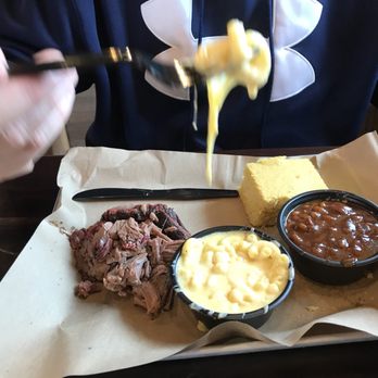 Mission BBQ - Brisket, Mac, beans and corn bread - yummy - Barbeque Near Me - Sterling, Virginia Mission BBQ - Brisket, Mac, beans and corn bread - yummy - Barbeque Near Me - Sterling, Virginia