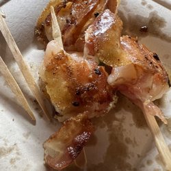 Indianola Fishing Marina - Bacon wrapper Shrimp appetizer