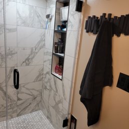 a walk in shower