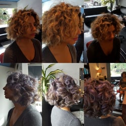 Before and after. Pastel colour rinse and wavy style by Isis