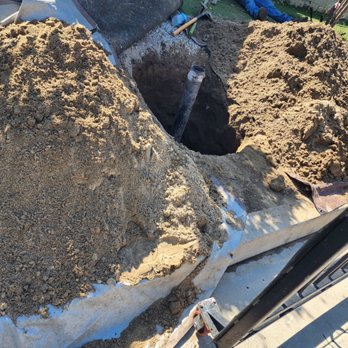 Rooter Man Plumbing - Process of replacing of pipe from main swear. - Plumbing Near Me Rooter Man Plumbing - Process of replacing of pipe from main swear. - Plumbing Near Me