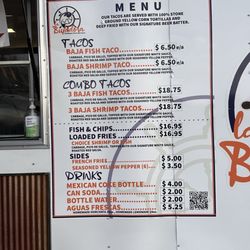 La Bufadora Tucson Az - Menu