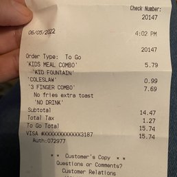 Receipt Receipt