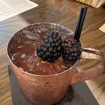 Talus Spirits & Sustenance - Blackberry Shrub Mule - New American Near Me - Papillion, Nebraska Talus Spirits & Sustenance - Blackberry Shrub Mule - New American Near Me - Papillion, Nebraska