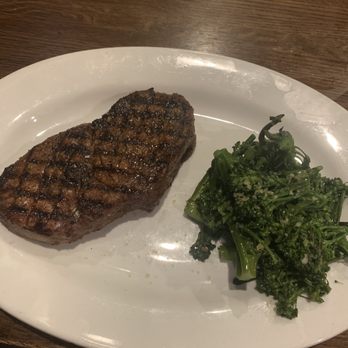 Cork & Pig Tavern - Ribeye with broccolini - New American Near Me - San Angelo, Texas