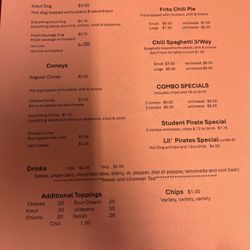Miss Kitty's Coneys - Menu