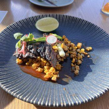 Aleteo - Black garlic skirt steak *not pictured the white salsa - Mexican Near Me - San Antonio, Texas