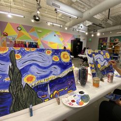 Visarts - Sip and Paint -Starry Night