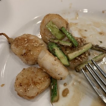 Hanakawa - Hibachi scallops and asparagus - Japanese Near Me - Libertyville, Illinois