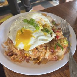 Kimchee Fried Rice (after I broke the yolk!) Kimchee Fried Rice (after I broke the yolk!)