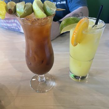 The Toasted Yolk Cafe - Spicy Bloody Mary & Jackie's Morning Rita - Breakfast & Brunch Near Me - Myrtle Beach, South Carolina
