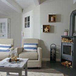 Hüs Nuurdlaacht - Wohnzimmer mit Kamin