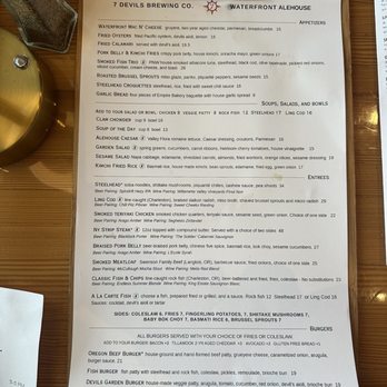 7 Devils Waterfront Alehouse - Food menu - Seafood Near Me - Coos Bay, Oregon