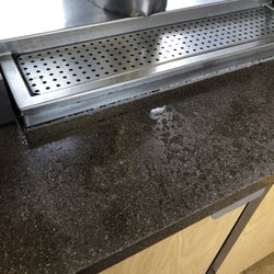 Wendy's - Sticky counter.