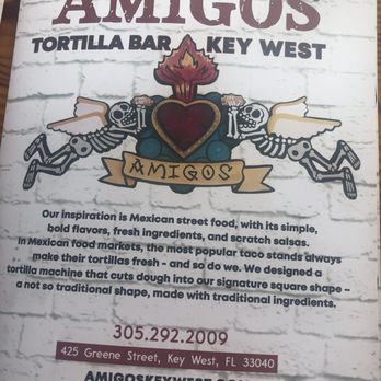 Amigos - Menu cover - Mexican Near Me - Key West, Florida Amigos - Menu cover - Mexican Near Me - Key West, Florida