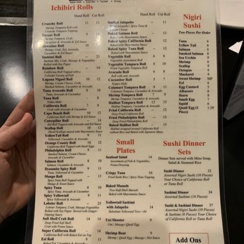 Ichibiri - Menu - Sushi Bars Near Me - Dana Point, California Ichibiri - Menu - Sushi Bars Near Me - Dana Point, California