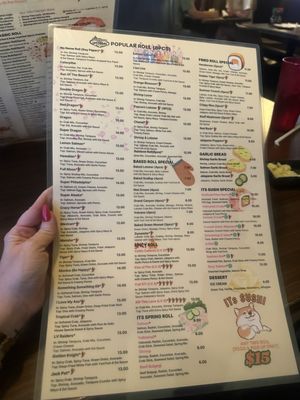 Menu photo 2 ITs SUSHI Spring Mountain Las Vegas, NV Menu photo 2 ITs SUSHI Spring Mountain Las Vegas, NV