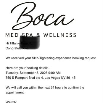 Boca Med Spa & Wellness - Original confirmation - Medical Spas Near Me - Las Vegas, Nevada Boca Med Spa & Wellness - Original confirmation - Medical Spas Near Me - Las Vegas, Nevada