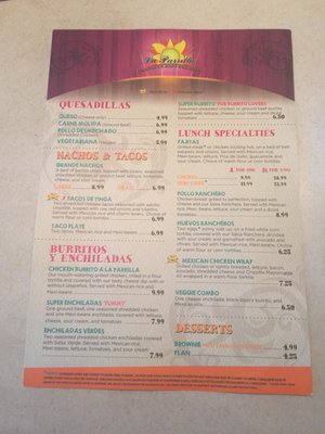 Menu photo 8 La Parrilla Mexican Restaurant Alpharetta, GA