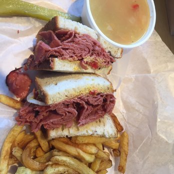 The Great Canadian Meat - Montreal Smoked Meat sandwich combo and added one of their daily homemade soups on 1st visit. - Delis Near Me - Whitby, Ontario The Great Canadian Meat - Montreal Smoked Meat sandwich combo and added one of their daily homemade soups on 1st visit. - Delis Near Me - Whitby, Ontario