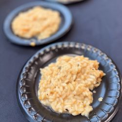Fairfax Market - Chef Eric Wells cooking a delicious Roasted Butternut Squash Risotto