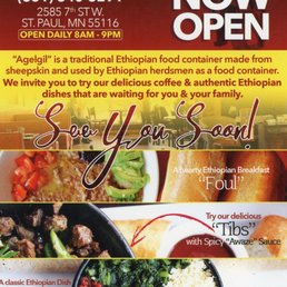 Flyer for the new restaurant.