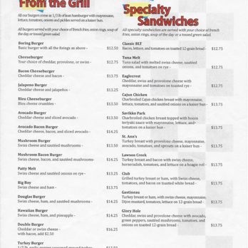 Douglas Cafe - Prices at least $1 more in 2026, but this is their menu. - Cafes Near Me - Douglas, Alaska