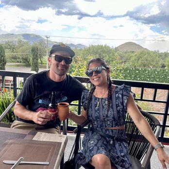 La Higuera - View of the Temple/Pyramid of the Sun behind us - Mexican Near Me - San Martín Centro, MEX