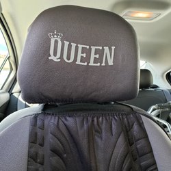 Custom Design Services Print Shop - Personalize your Queen's  headrest in the vehicle