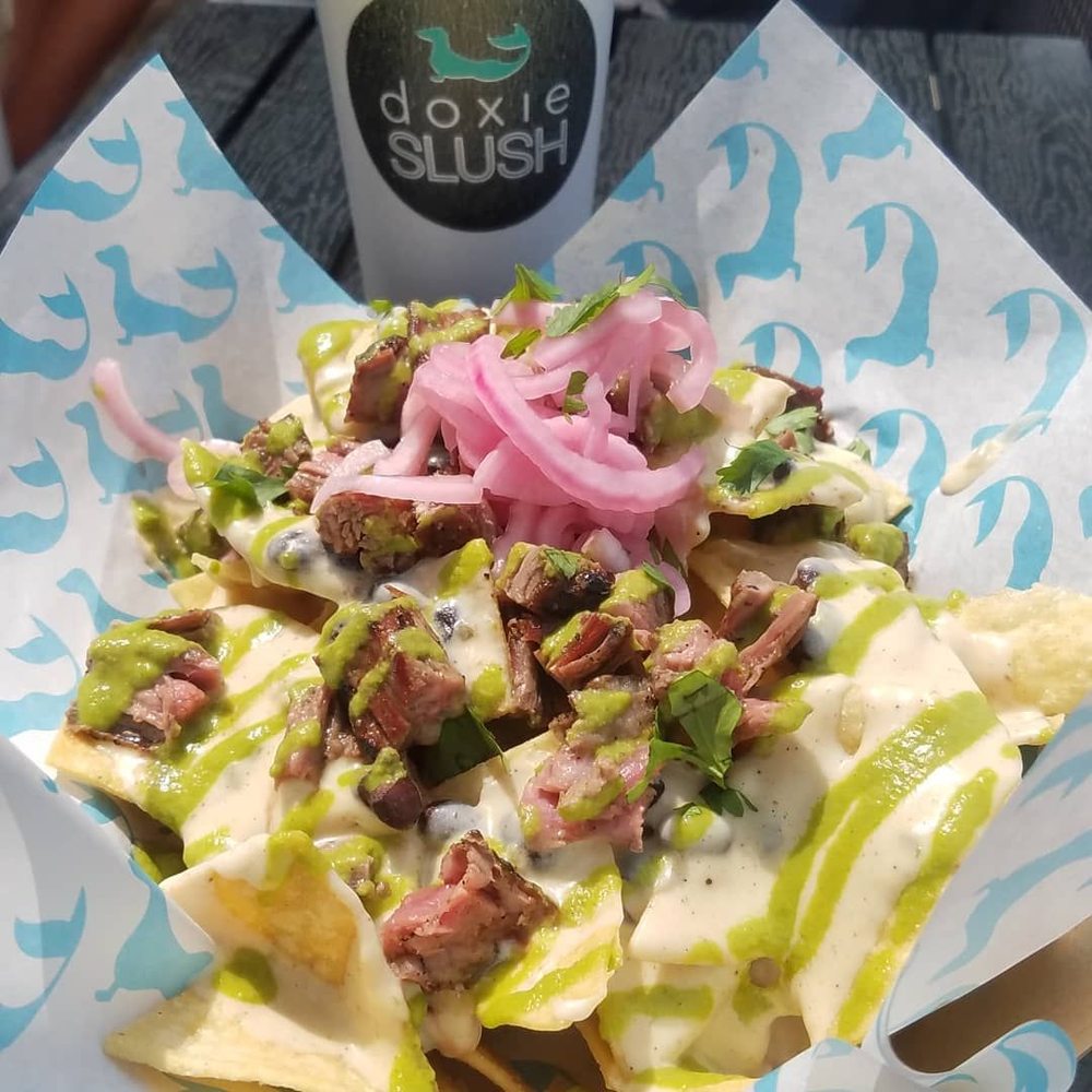 Doxie Slush - Nachos paired with a slushie = good time - Seafood Near Me - Hermann, Missouri Doxie Slush - Nachos paired with a slushie = good time - Seafood Near Me - Hermann, Missouri
