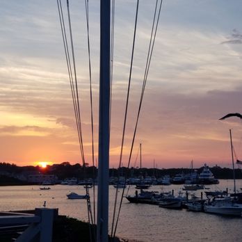 The Oar - Sunset from the patio deck at The Oar. - Seafood Near Me - Block Island, Rhode Island The Oar - Sunset from the patio deck at The Oar. - Seafood Near Me - Block Island, Rhode Island