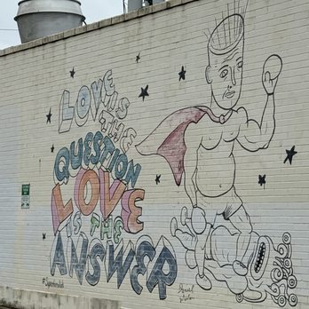 Love Is The Question Mural - Public Art Near Me - Austin, Texas Love Is The Question Mural - Public Art Near Me - Austin, Texas