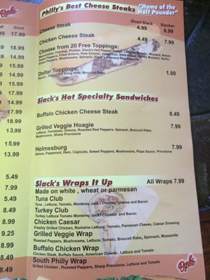Menu photo 6 Slack's Hoagie Shack Warrington, PA
