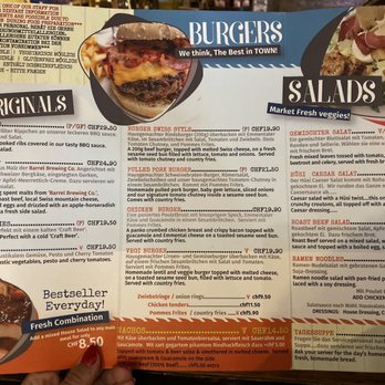 The Barrel - Menu (2019) - Cafes Near Me - Interlaken, BE The Barrel - Menu (2019) - Cafes Near Me - Interlaken, BE