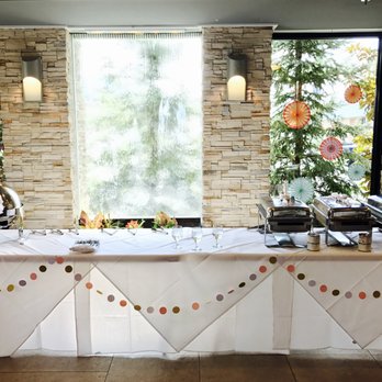 Bluestone Restaurant  - Buffet area in front of the indoor waterfall. - American Near Me - Timonium, Maryland