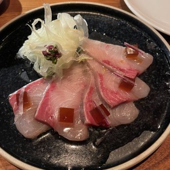 Wild Blue Restaurant + Bar - Hamachi Crudo - tender and fresh and well we ordered it two nights in a row! - Seafood Near Me - Whistler, British Columbia Wild Blue Restaurant + Bar - Hamachi Crudo - tender and fresh and well we ordered it two nights in a row! - Seafood Near Me - Whistler, British Columbia