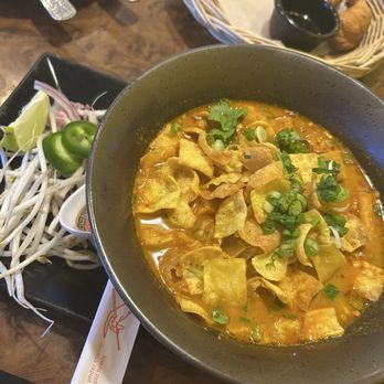 Rice - 42. Kao Soi curry noodle soup - Thai Near Me - Kings Mountain, North Carolina Rice - 42. Kao Soi curry noodle soup - Thai Near Me - Kings Mountain, North Carolina