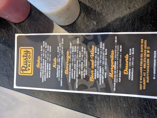 Menu photo 7 Rusty Taco Gilbert, AZ