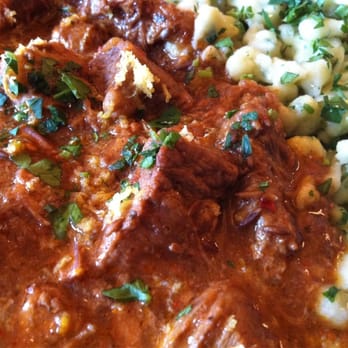 Leopold's - Paprika Beef Goulash with Butter & Herb Spätale - German Near Me - San Francisco, California