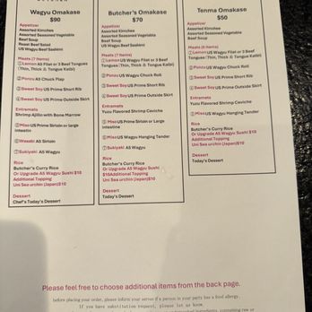 Wagyu Butcher - Menu - Japanese Near Me - Torrance, California