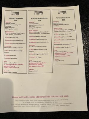 Menu photo 2 Wagyu Butcher Torrance, CA
