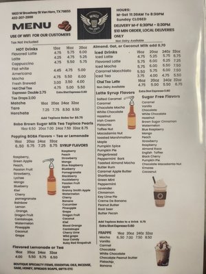Menu photo 1 Wings Java Junkie Van Horn, TX Menu photo 1 Wings Java Junkie Van Horn, TX