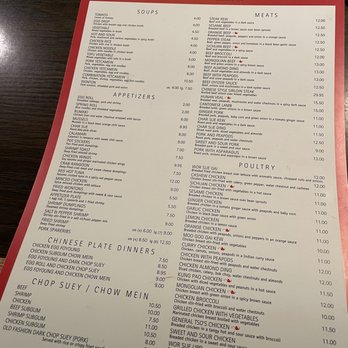 Wing's Restaurant - Menu 1  (10/25/2022) - Chinese Near Me - Columbus, Ohio