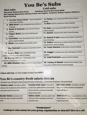 Menu photo 5 You-Be's U-Bake Pizza Tulare, CA Menu photo 5 You-Be's U-Bake Pizza Tulare, CA
