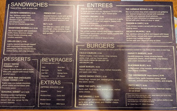 Menu photo 3 Fred's Rivertown Ale House Snohomish, WA Menu photo 3 Fred's Rivertown Ale House Snohomish, WA