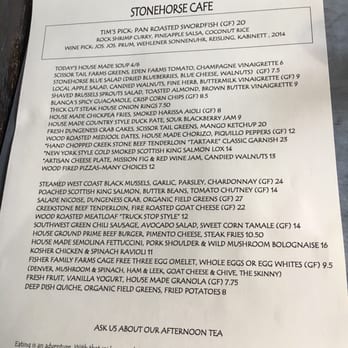 Stonehorse Cafe - stonehorse menu for the dat - New American Near Me - Tulsa, Oklahoma Stonehorse Cafe - stonehorse menu for the dat - New American Near Me - Tulsa, Oklahoma