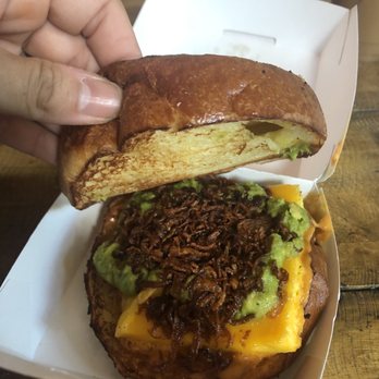 Ciao, Gloria - The AVEC (frittata, crispy shallots, cheddar, avocado, everything seasoning, fluffiest bun on the planet). $10. - Cafes Near Me - Brooklyn, New York