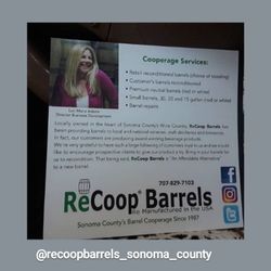 ReCoop Barrels - Look up our company on Twitter or Instagram.
