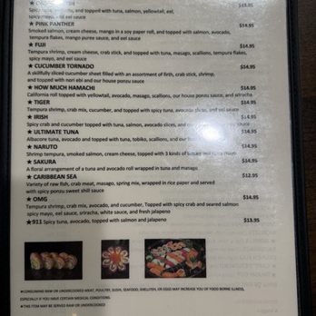 Haru Sushi - Menu - Asian Fusion Near Me - Columbus, Georgia